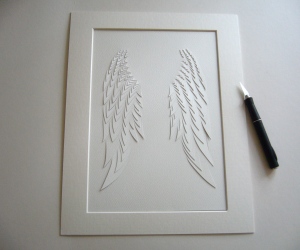 Angel Wings A4 papercut